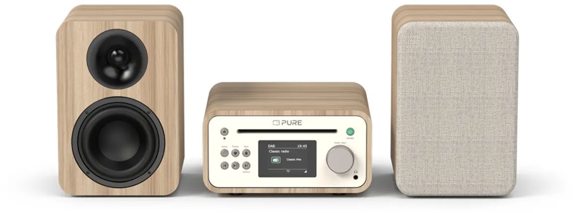 PURE Classic Stereo Mini biela/dub
