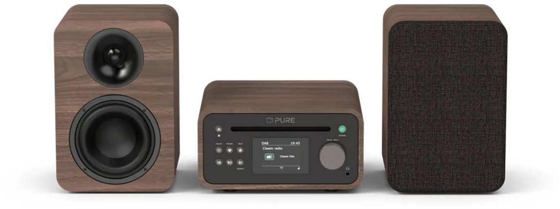 PURE Classic Stereo Mini hnedý/orech