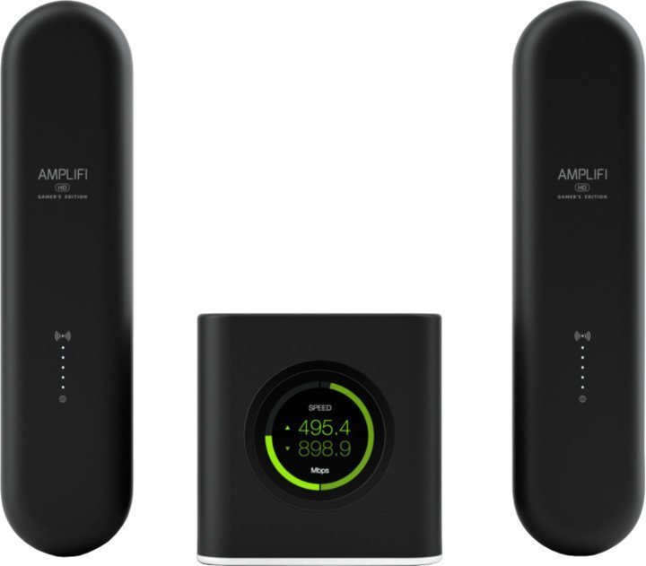 Ubiquiti AmpliFi HD Home Wi-Fi Router + 2× Mesh Point, Gamer's edition