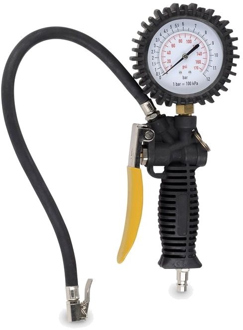 POWERPLUS Pištoľ hustiaca s manometrom POWAIR0102