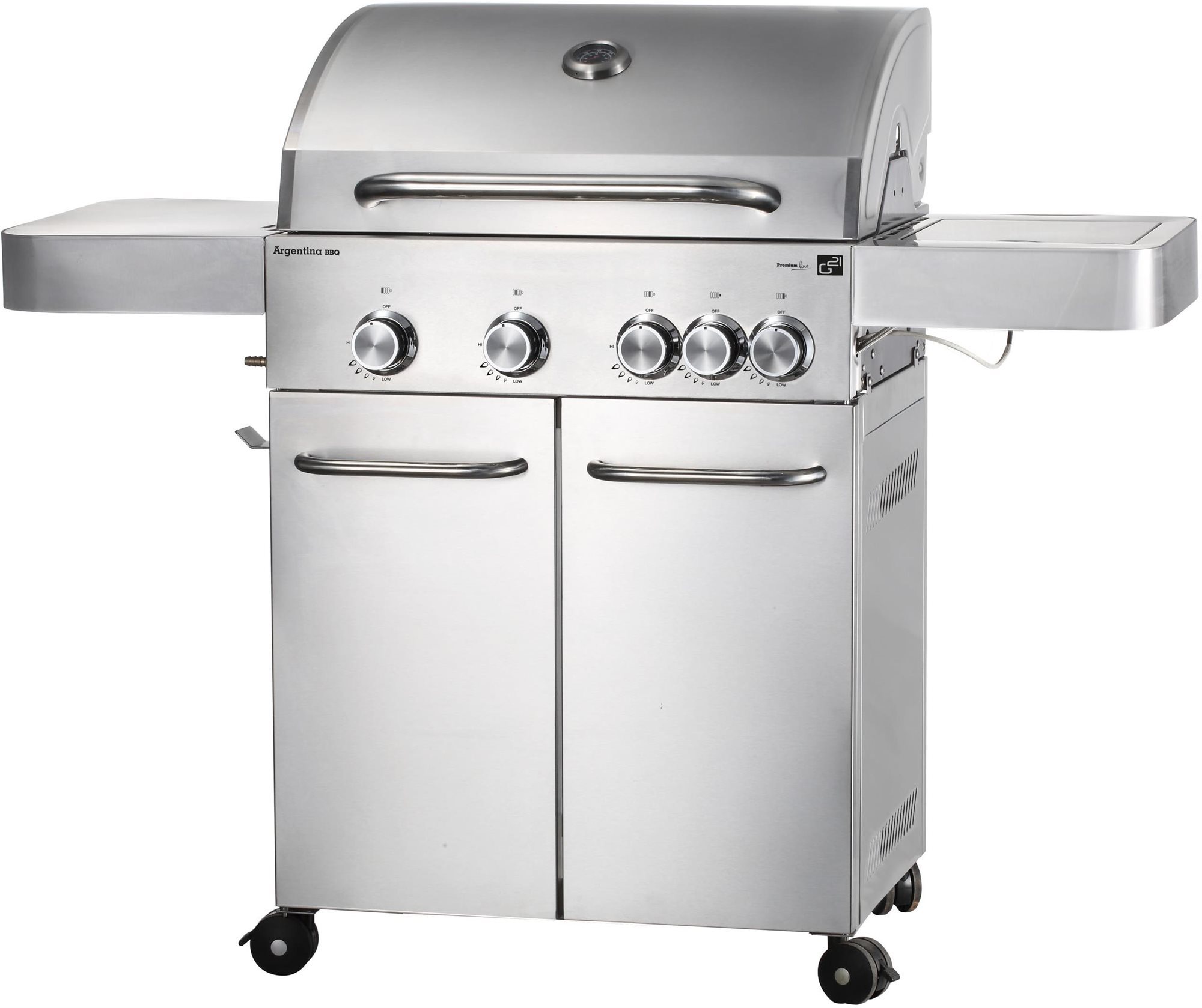 G21 Gril plynový ARGENTÍNA BBQ Premium line, 5 horákov + zadarmo redukčný ventil