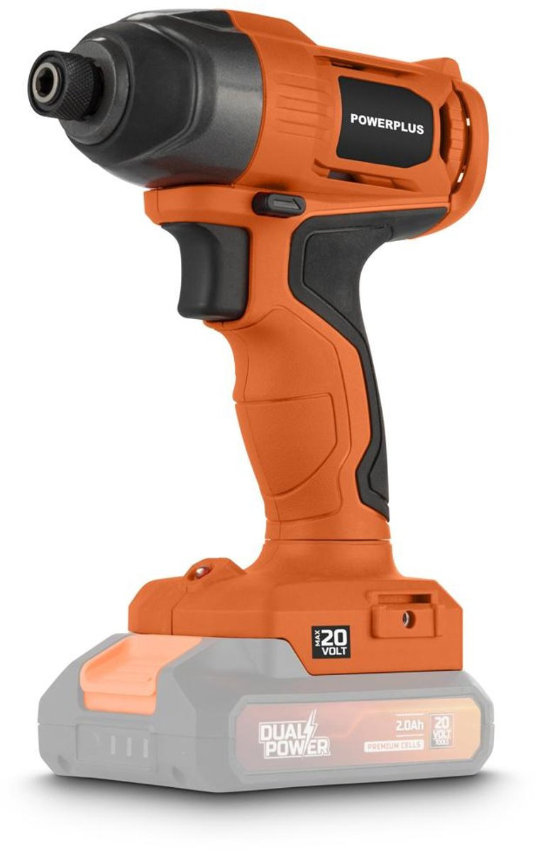 POWERPLUS Rázový uťahovák AKU 20V 100 Nm POWDPO2000 (bez AKU)