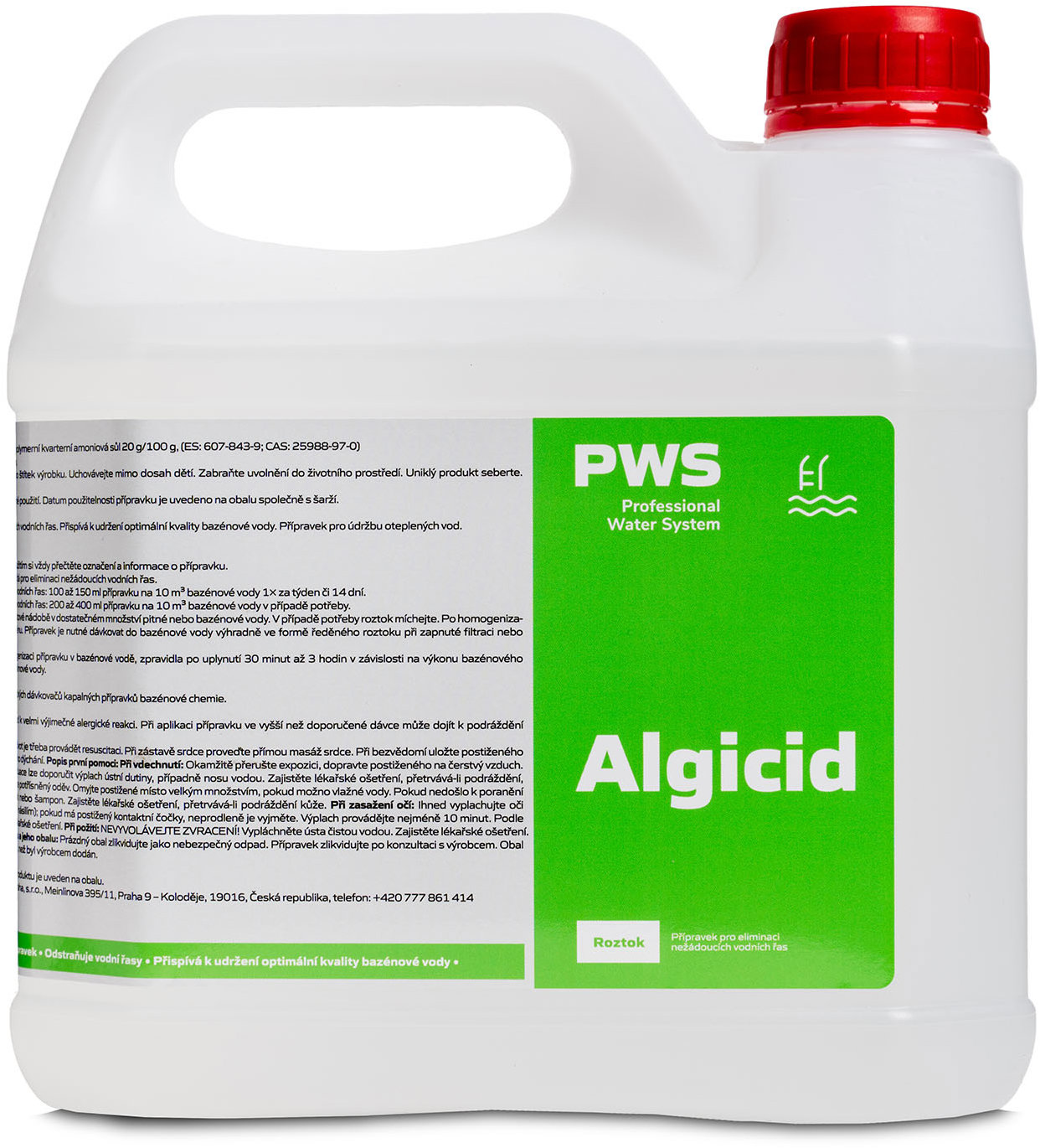 PWS ALGICID 3 l na riasy v bazéne