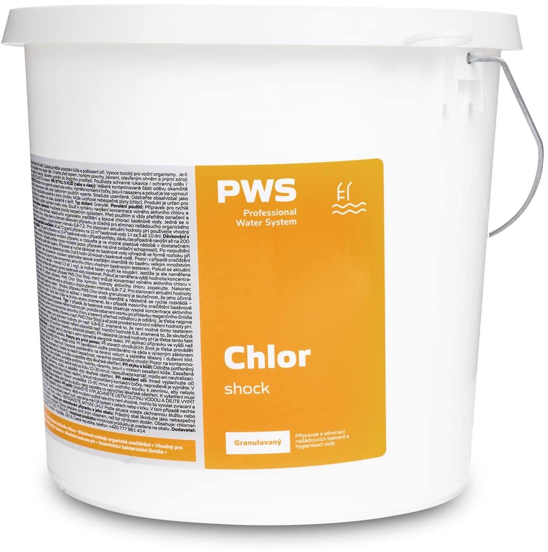 PWS Chlór šok – organický granulát 3 kg