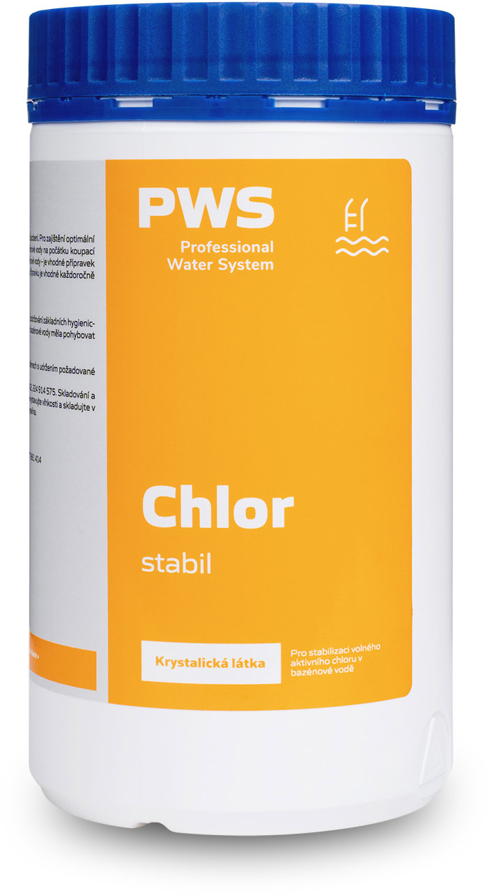 PWS Chlór stabil na stabilizáciu chlóru v bazéne 1 kg