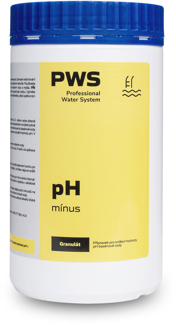 PWS pH mínus 1,5 kg na úpravu pH vody