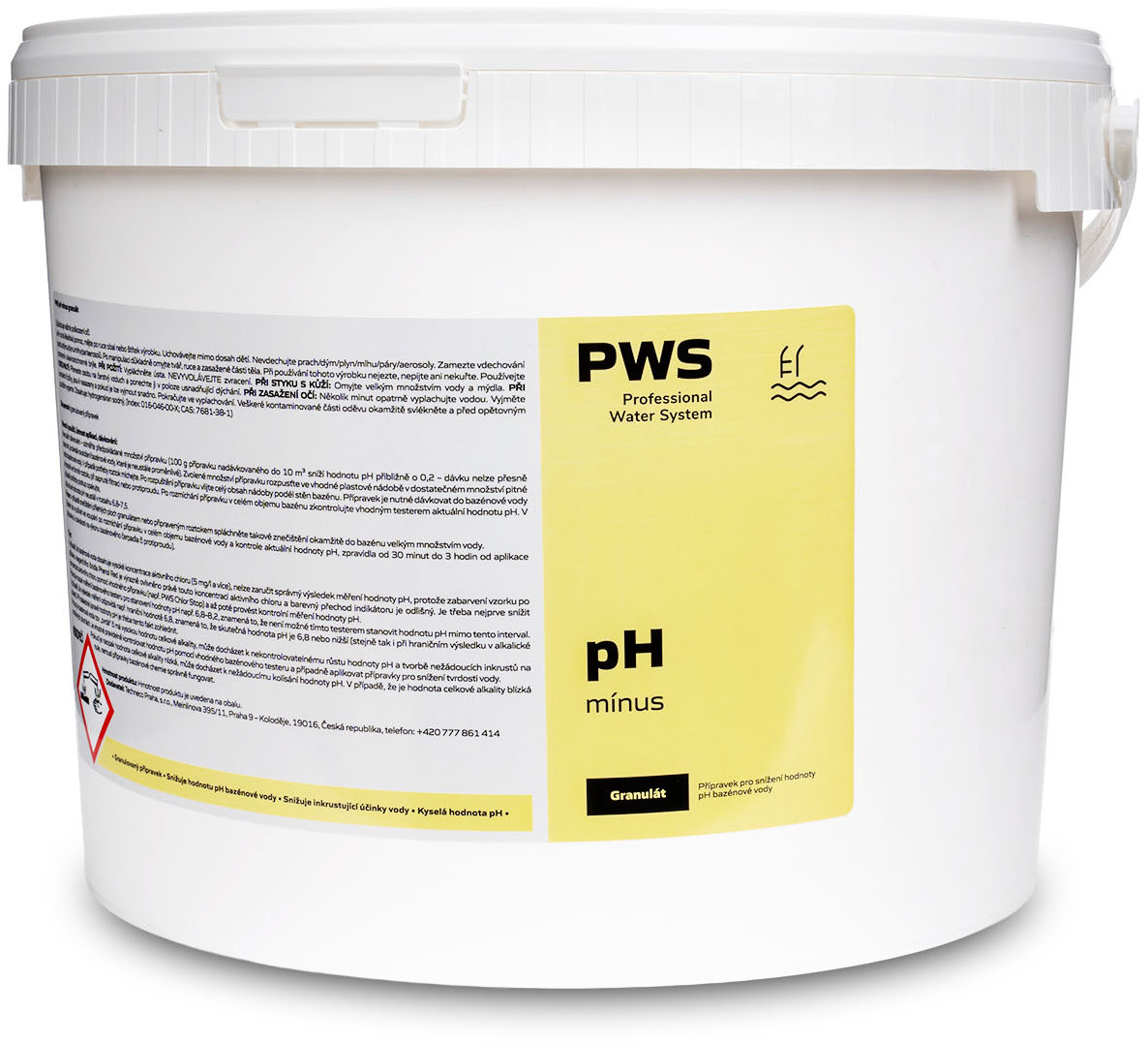 PWS pH mínus 14 kg na úpravu pH vody