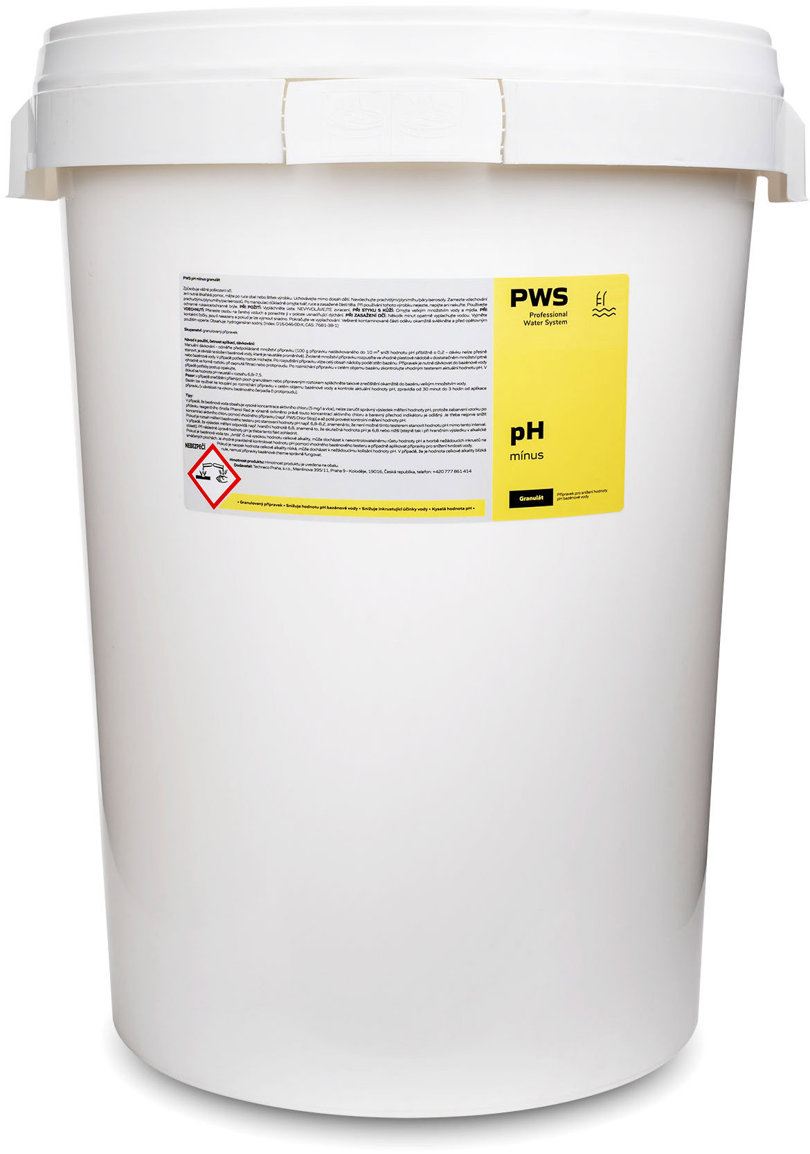 PWS pH mínus 25 kg na úpravu pH vody