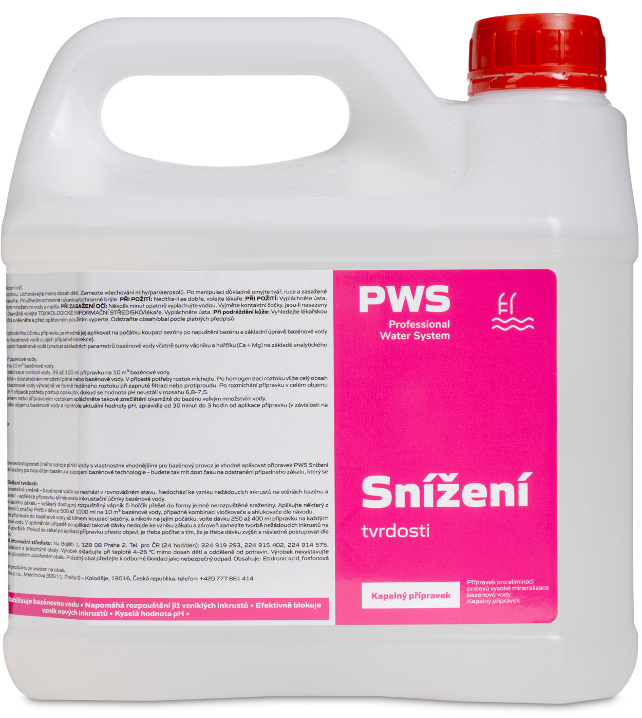 PWS Snížení tvrdosti Bazénové vody 3 l