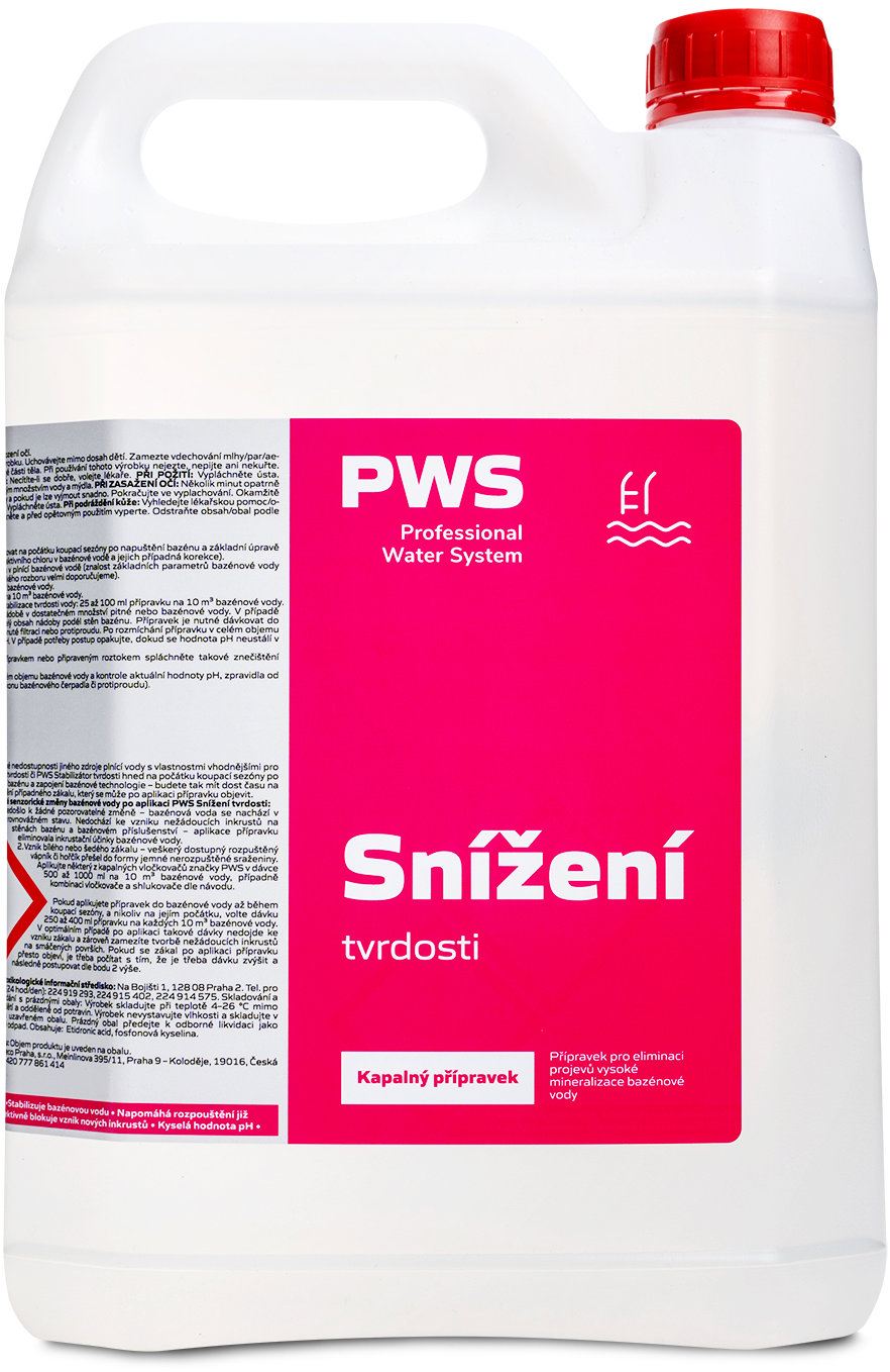 PWS Snížení tvrdosti Bazénové vody 5 l