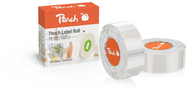 PEACH PE101 14 × 40 mm, 180 ks, transparentné