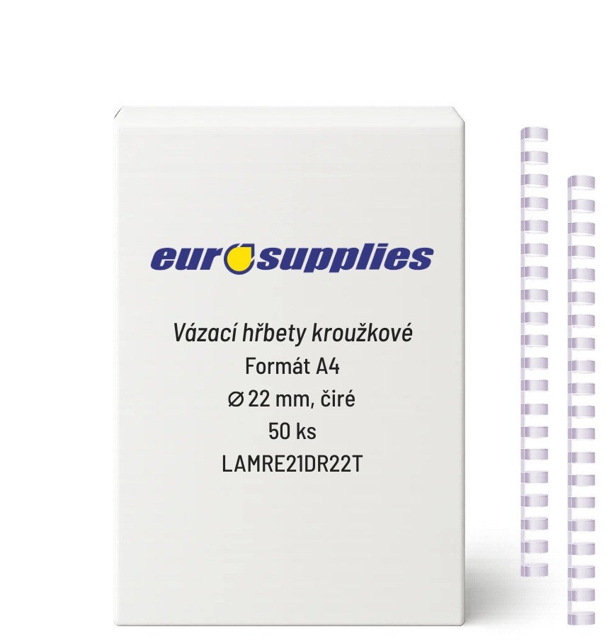 EUROSUPPLIES A4 22 mm číry