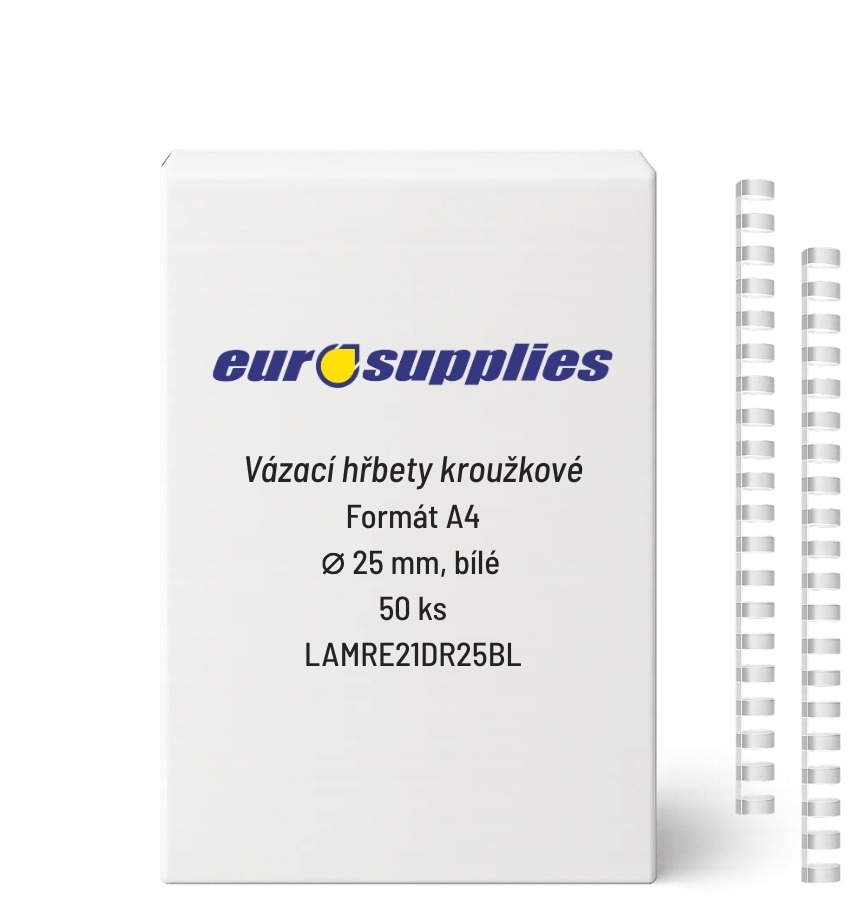 EUROSUPPLIES A4 25 mm biely