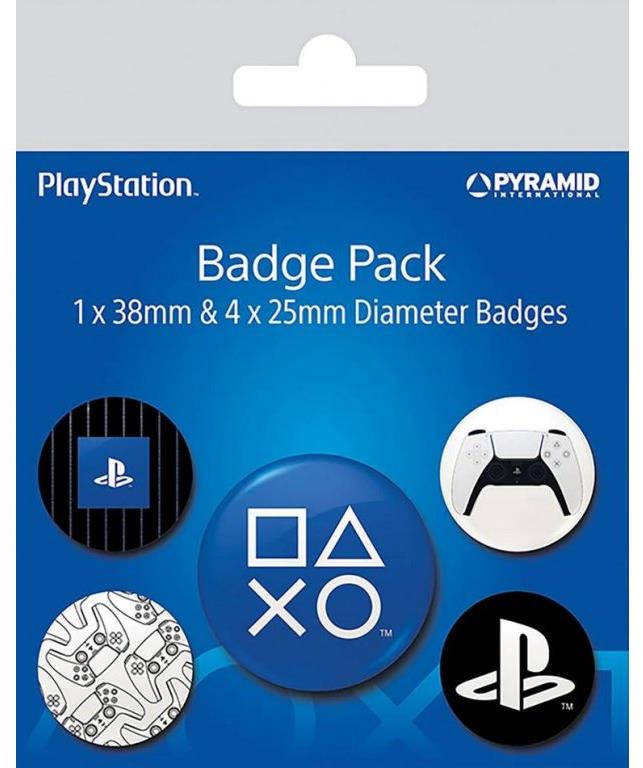 Playstation – odznaky 5 kusov