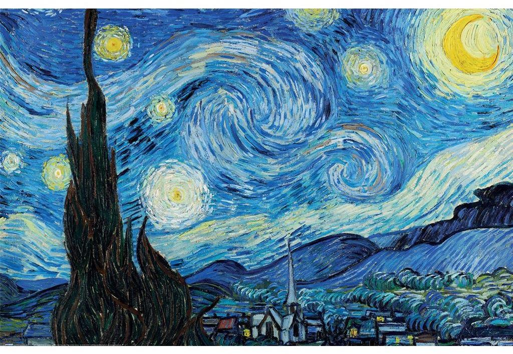 Vincent Van Gogh: Starry Night - plakát