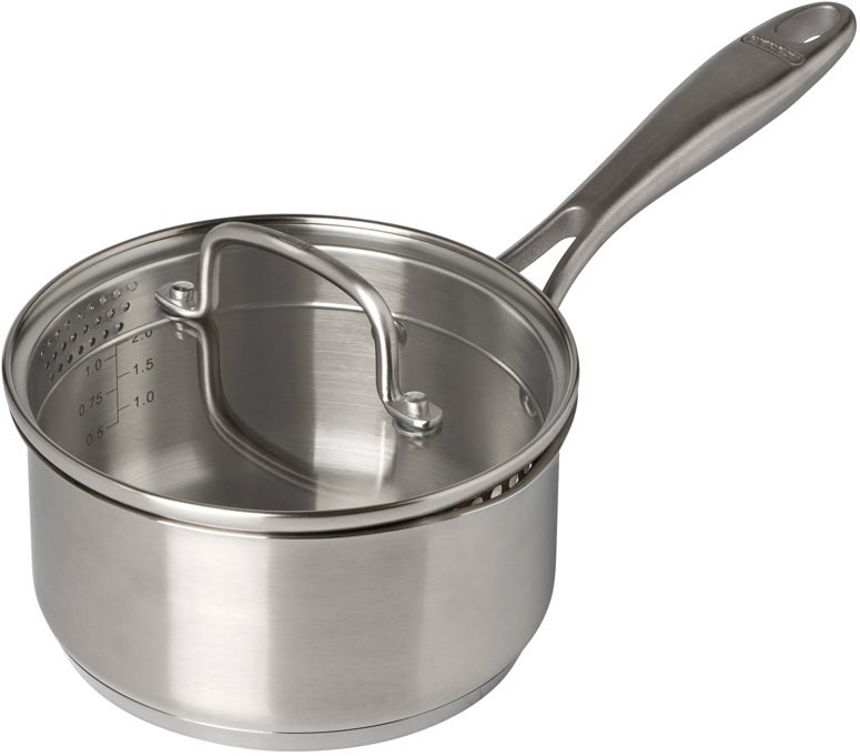 PYREX Rendlík INFINITY se skleněnou poklicí nerez 1,5 l 18 cm