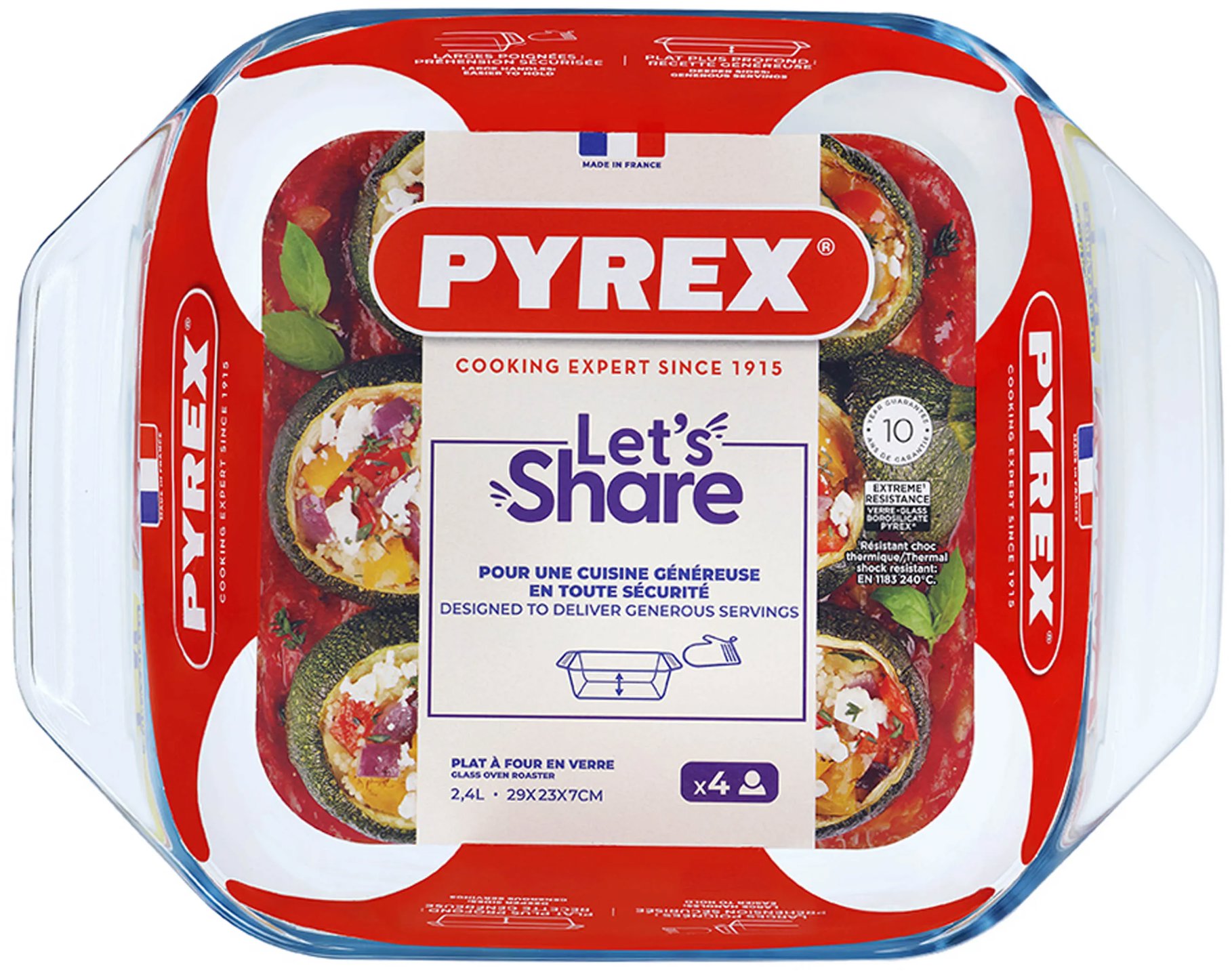 Pyrex Pekáč zapekací, borosilikátové sklo