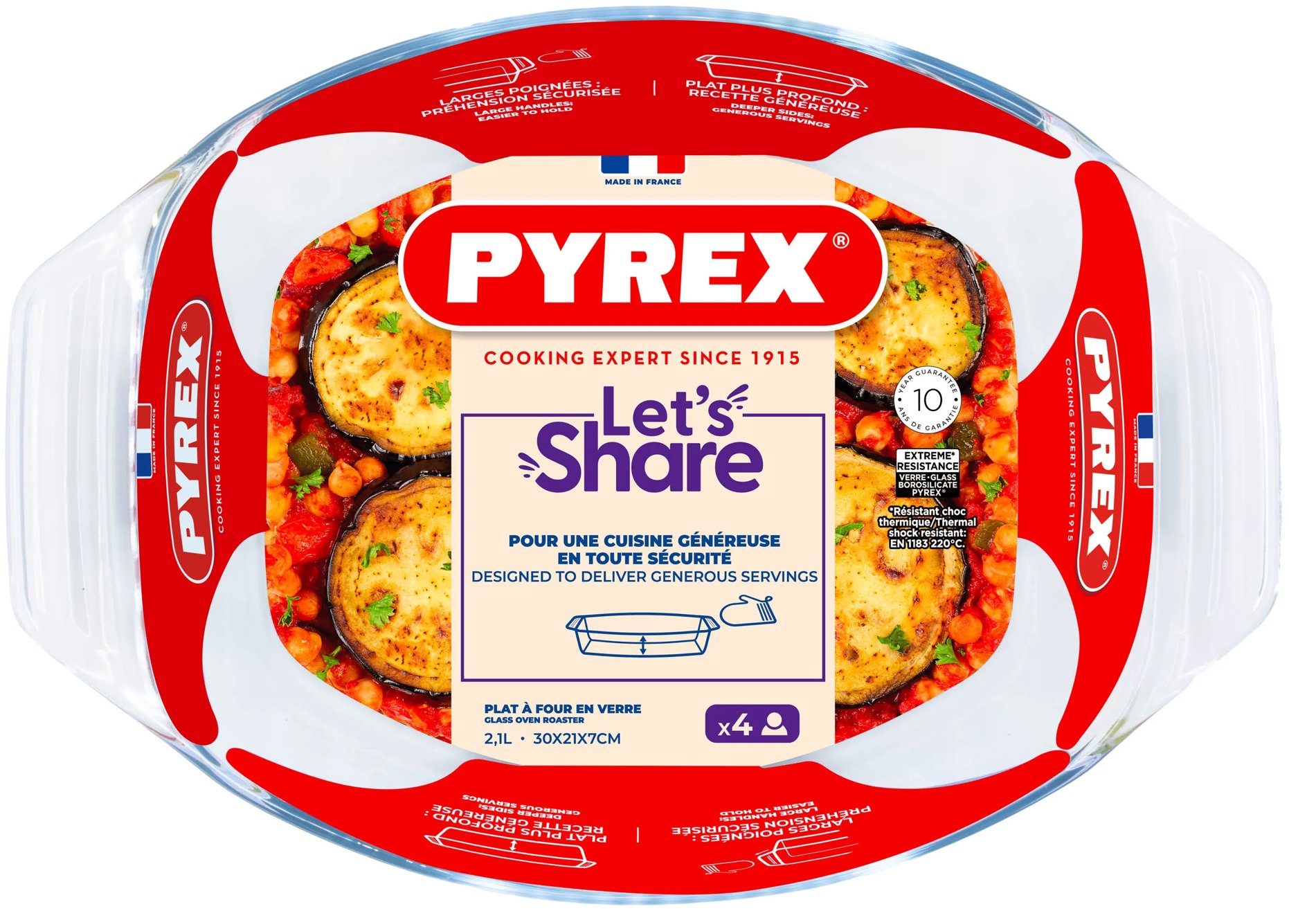 Pyrex Miska na zapekanie 2,1 l oválna, sklenená