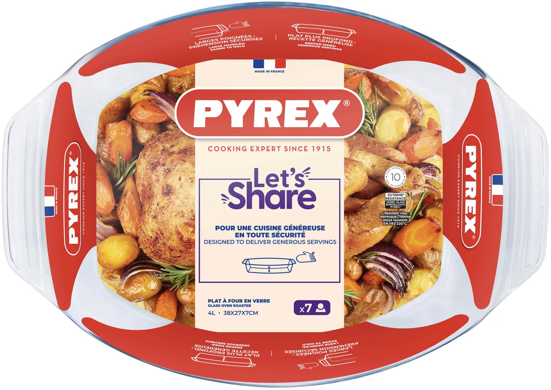 Pyrex Miska na zapekanie 4 l oválna, sklenená