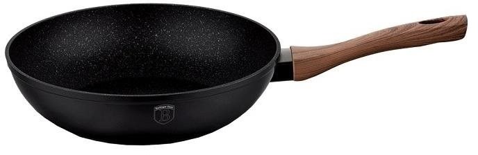 BERLINGERHAUS Panvica WOK s mramorovým povrchom 28 cm EBONY Line Rosewood