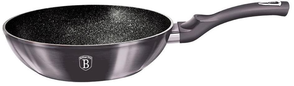 BERLINGERHAUS Panvica WOK s mramorovým povrchom 28 cm Carbon PRO Line