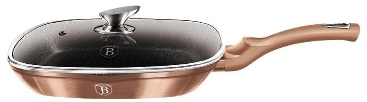 BERLINGERHAUS Panvica grilovacia s pokrievkou Rosegold Metallic Line 28 cm