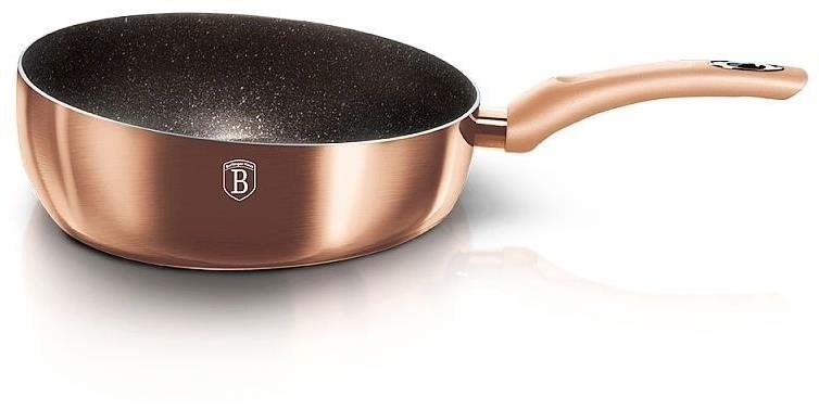 BERLINGERHAUS Panvica prehadzovacia s mramorovým povrchom Rosegold Metallic Line 26 cm