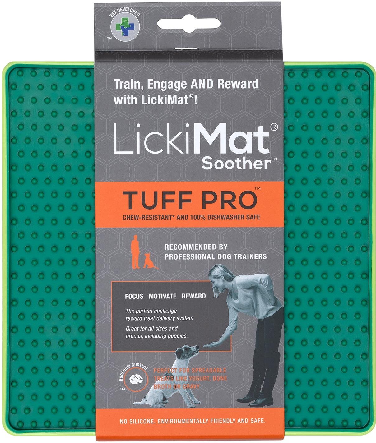 LickiMat Soother Tuff Pro lízacia podložka zelená