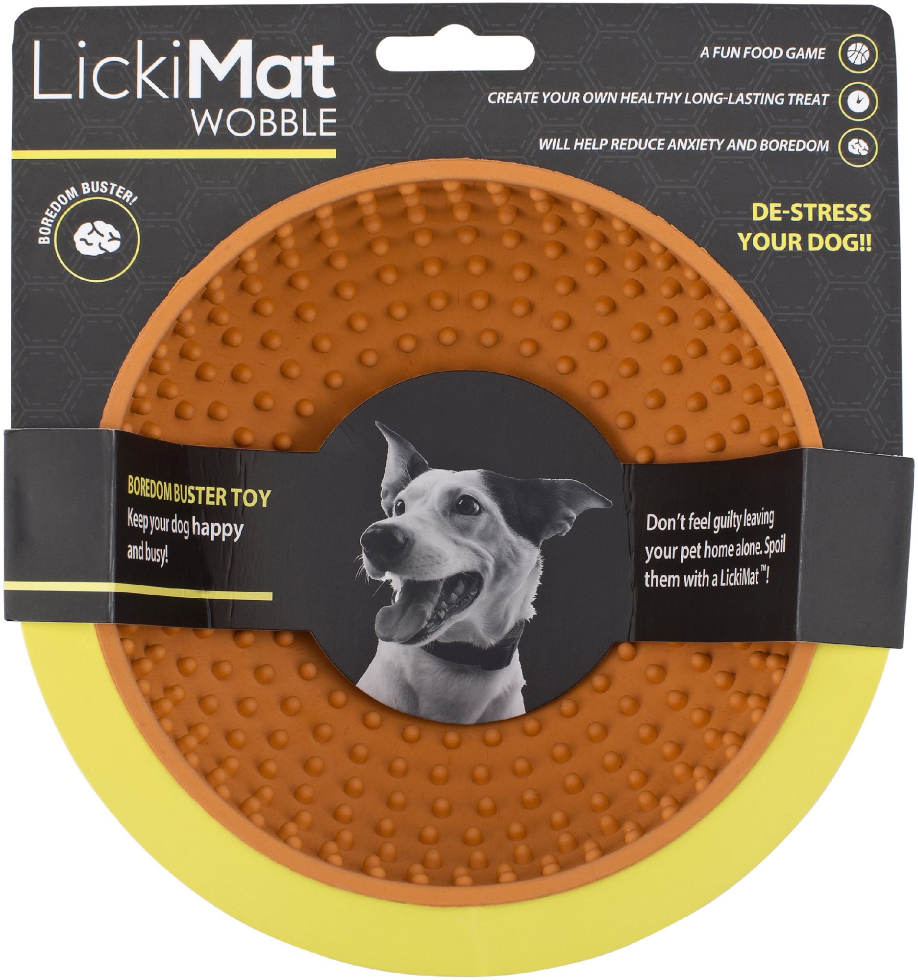 Lickimat Wobble lízacia miska oranžová