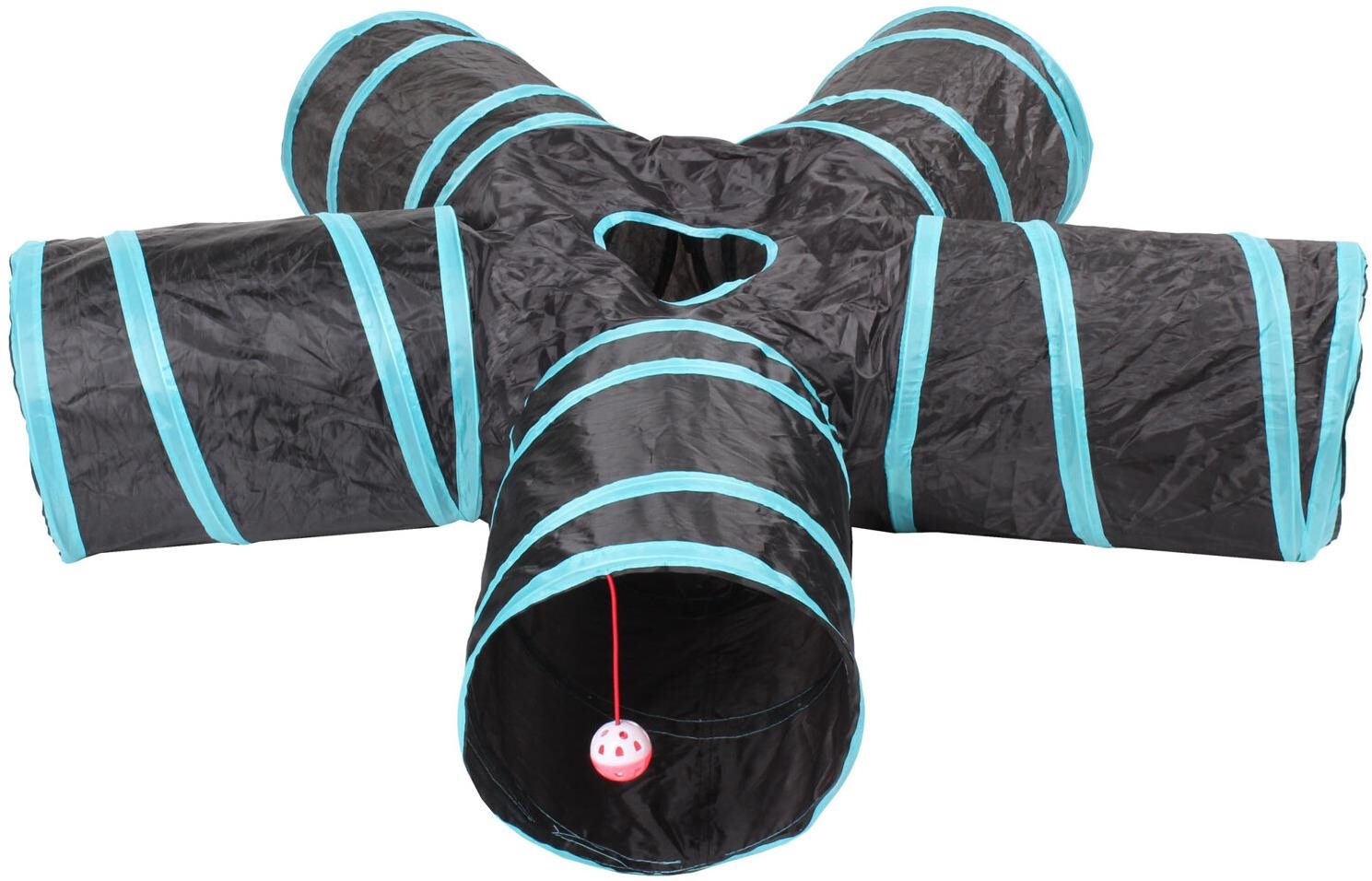 Five-way agility tunel čierna – modrá