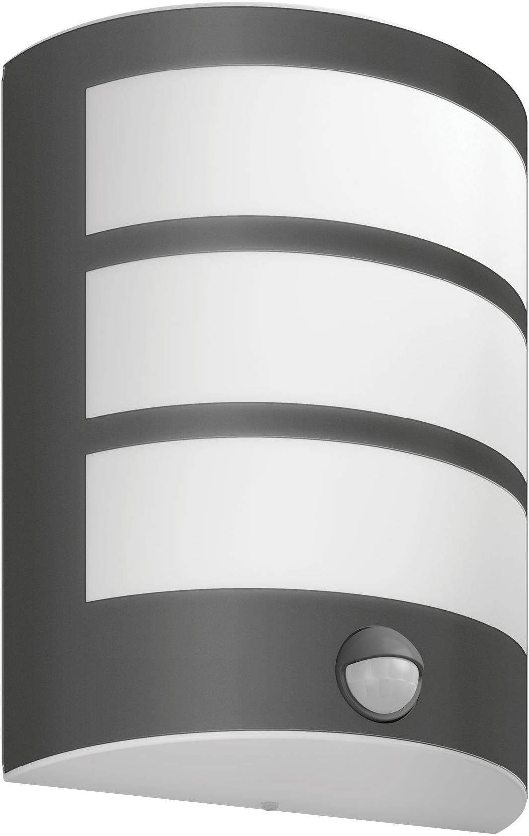 Philips LED Vonkajšie nástenné svietidlo so senzorom PYTHON 4000K