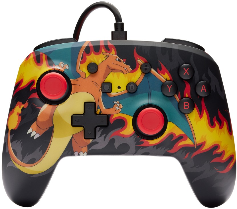 PowerA Enhanced Wired Controller for Nintendo Switch – Pokémon Charizard Firestorm