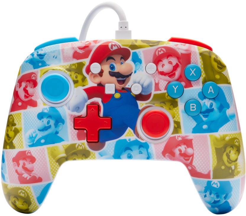 PowerA Enhanced Wired Controller pre Nintendo Switch - Super Mario - Mario Hero Reel