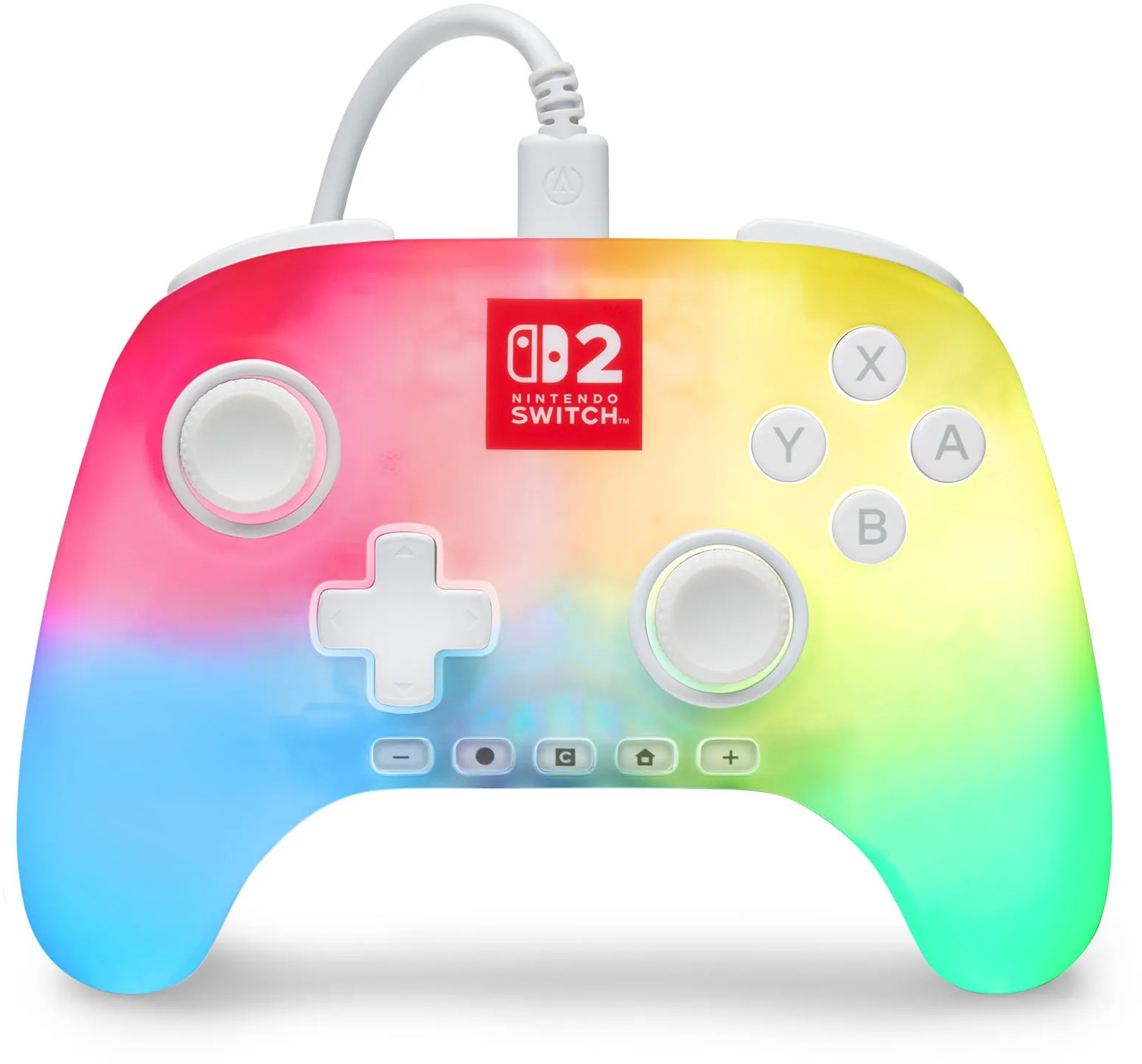 PowerA Advantage Wired Controller na Nintendo Switch 2 with Lumectra – White