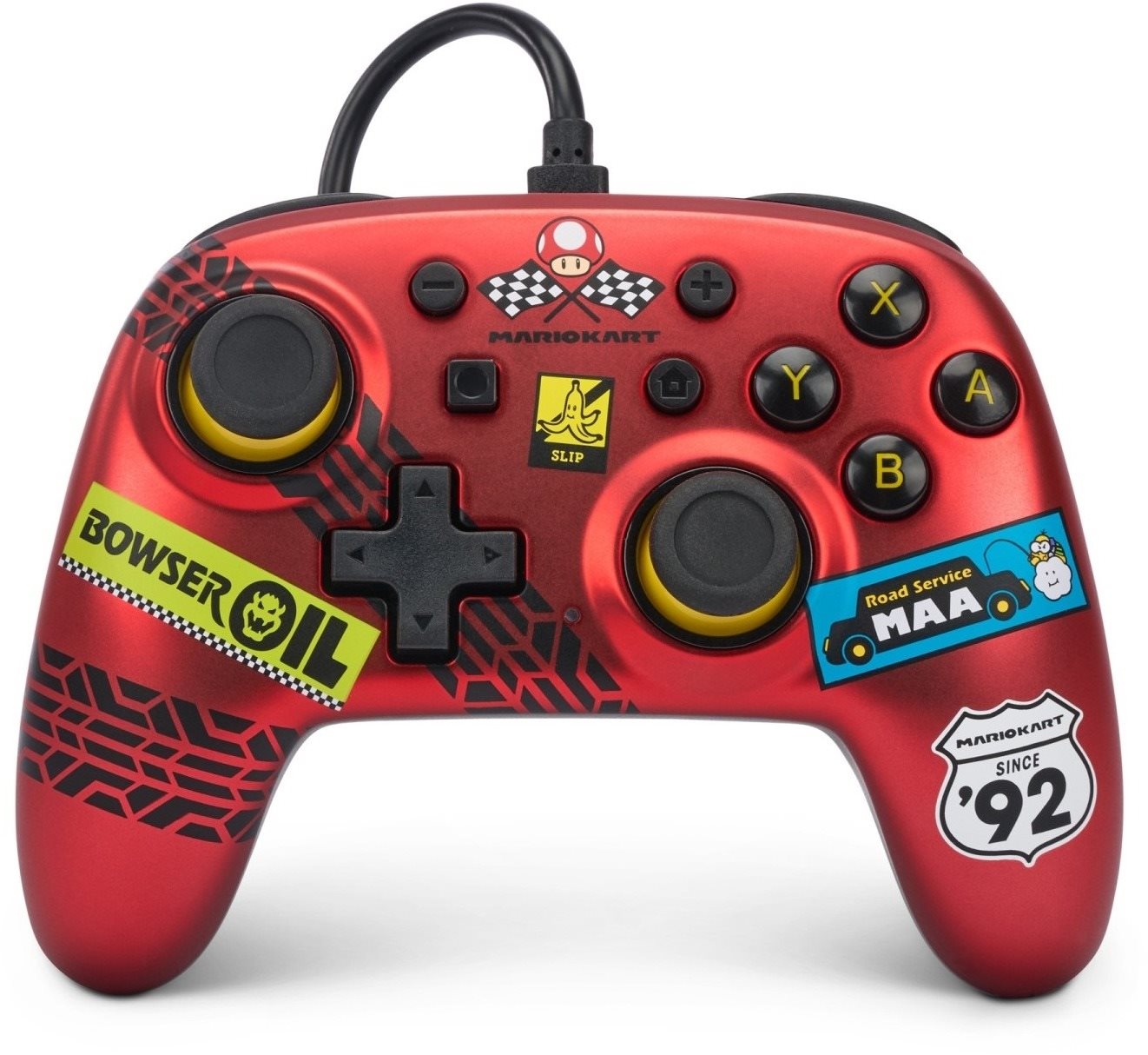 PowerA Wired Nano Controller pre Nintendo Switch – Mario Kart: Racer Red - Nintendo Switch