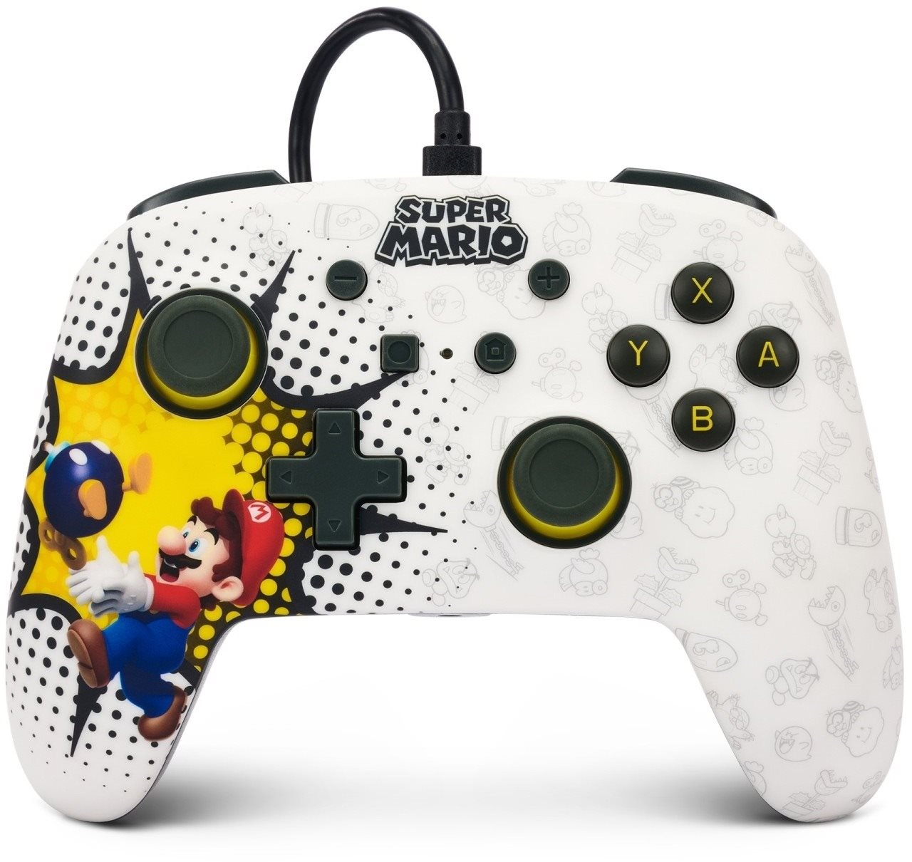 PowerA Enhanced Wired Controller - Bob-omb Blast - Nintendo Switch