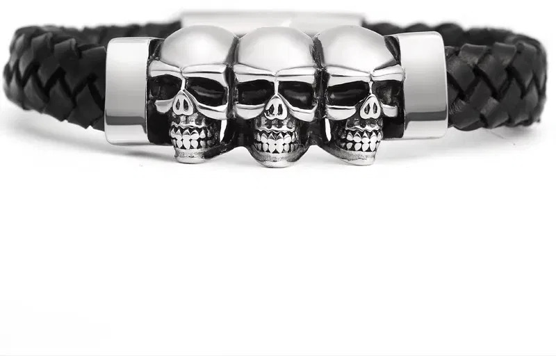 Predator Q1 Thunderstrike – pánske náramky, čierna, lebka