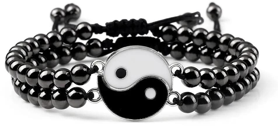 Wrap Q1 Korálkový náramok Yin Yang – 10-2