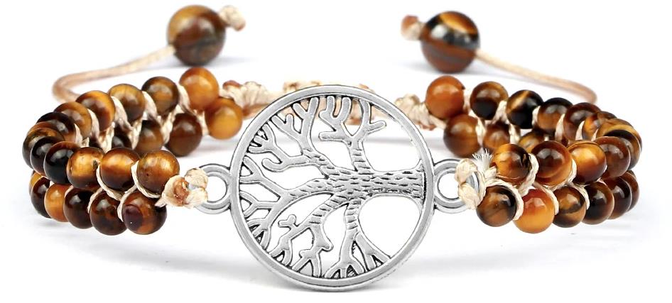 Wrap Q1 Dámsky korálkový wrapový náramok strom života XHB 25