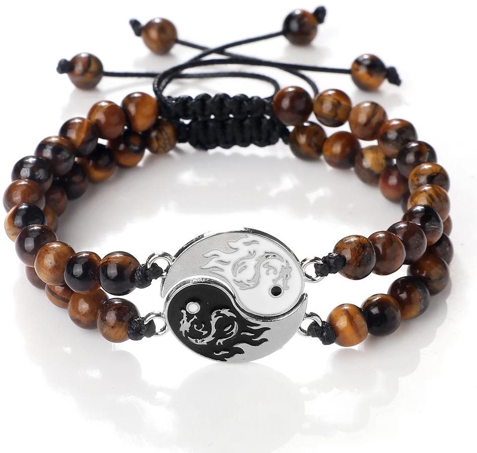 Predator Q1 Korálkový náramok Yin Yang XHB 29