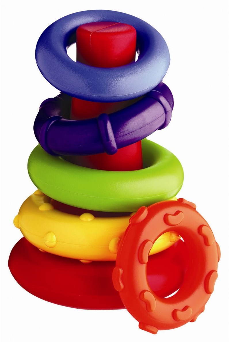 Playgro Plastové navliekacie krúžky