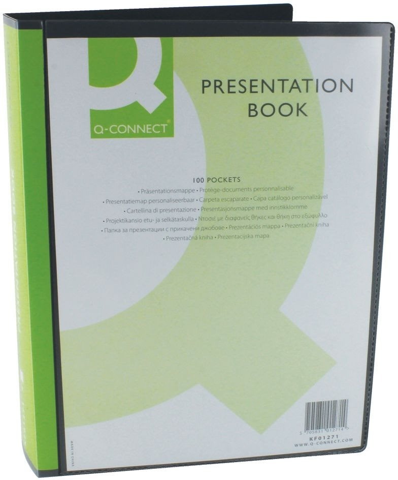 Q-CONNECT A4, 100 vreciek, čierna