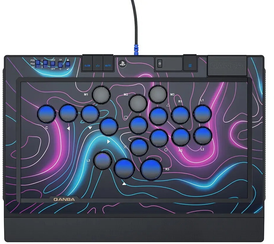 QANBA Sapphire – arkádový ovladač bez páčky - PS5/PC