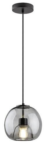 RABALUX Závesné svietidlo CAMEO 72132 20 cm čierne/dymové