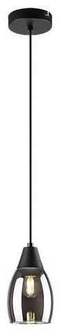 RABALUX Závesné svietidlo ILMARI 72181 10 cm čierne/dymové
