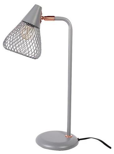 RABALUX Stolová lampa FANNY 3182 sivá + ružové zlato