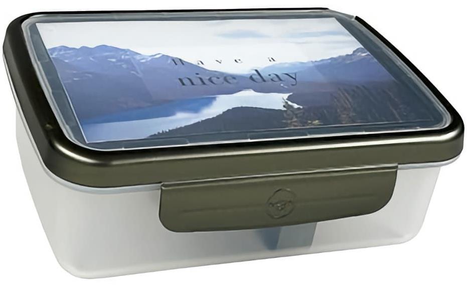 ZDRAVÁ FĽAŠA Zdravá desiata box UNI metalik zelená