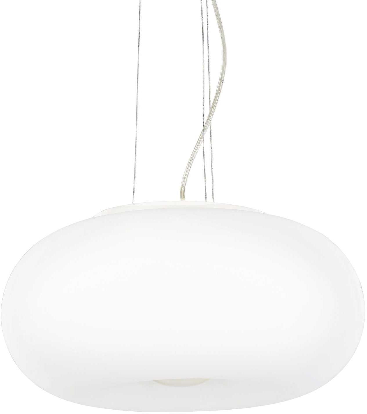 Ideal Lux Ulisse SP3 závesné svietidlo 3× E27 60 W bez zdroja 52 cm biele