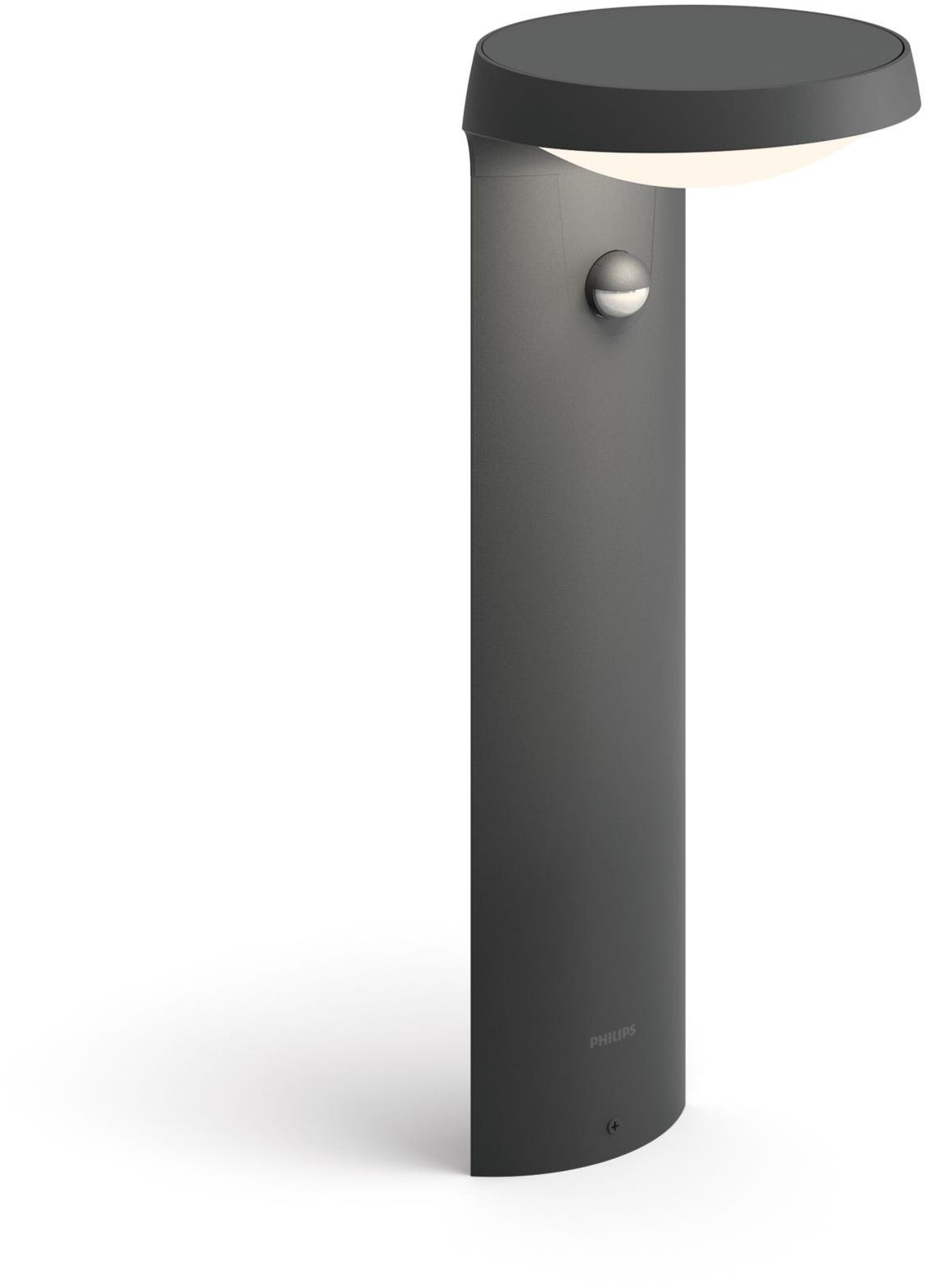 Philips Tyla IR vonkajšie stĺpikové LED svietidlo so senzorom 9 W 930 lm 40 cm antracit
