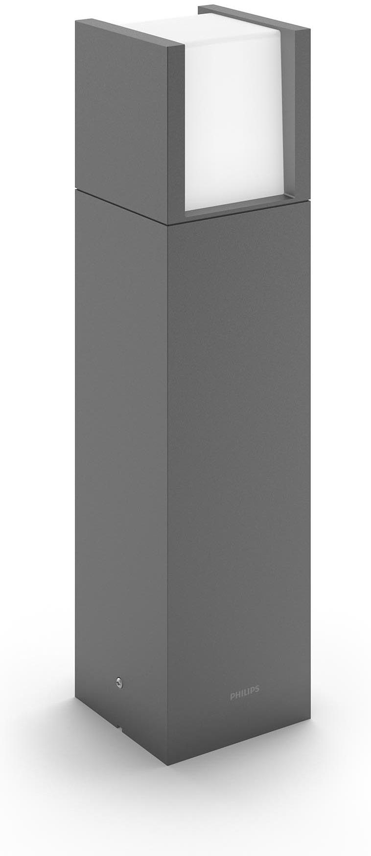 Philips Arbour UltraEfficient vonkajšie stĺpikové LED svietidlo 3,8 W 40 cm antracit